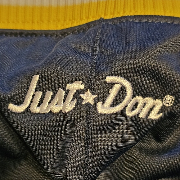 Air Jordan Just Don Michigan Wolverines PE Shorts RARE Maize Blue Size Large - Picture 5 of 12